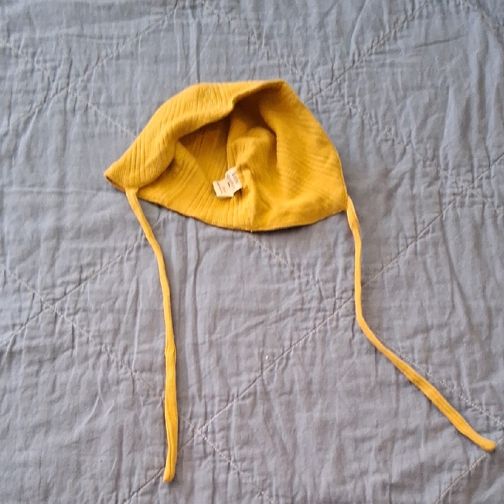 Kate Quinn Mustard Kids Bonnet Hat